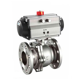 Q641F pneumatic flange ball valve